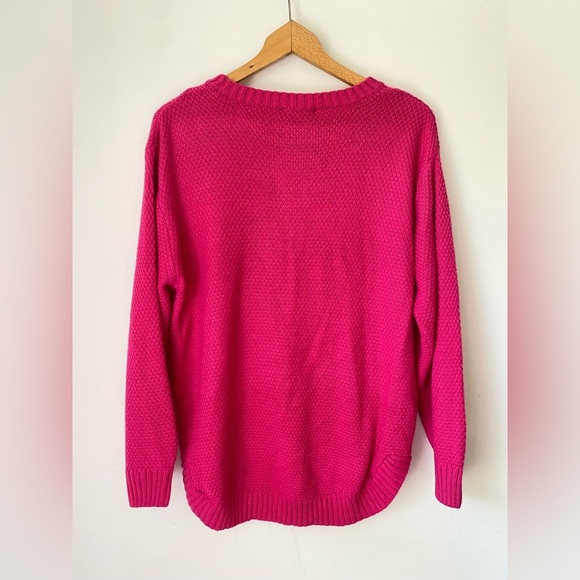 Judith March Sweater Women’s Medium Knit Pink Embellished Jumper - Picture 2 of 10